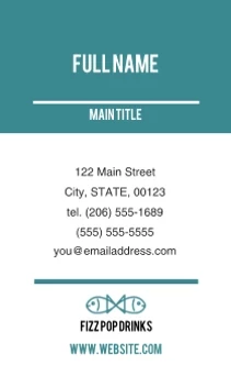 Blue Drink With Fish