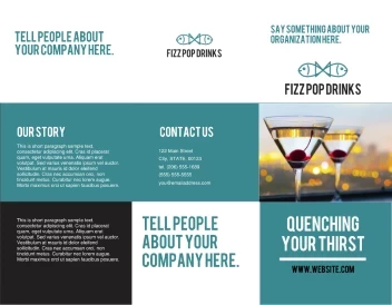 Blue Drink With Fish