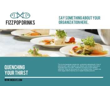 Blue Drink With Fish