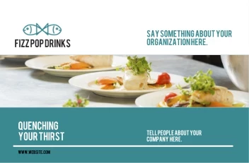 Blue Drink With Fish