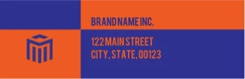Orange Blue Columns
