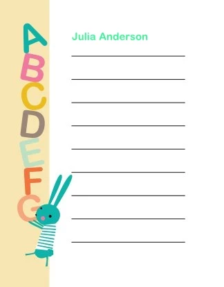 Colored Alphabet