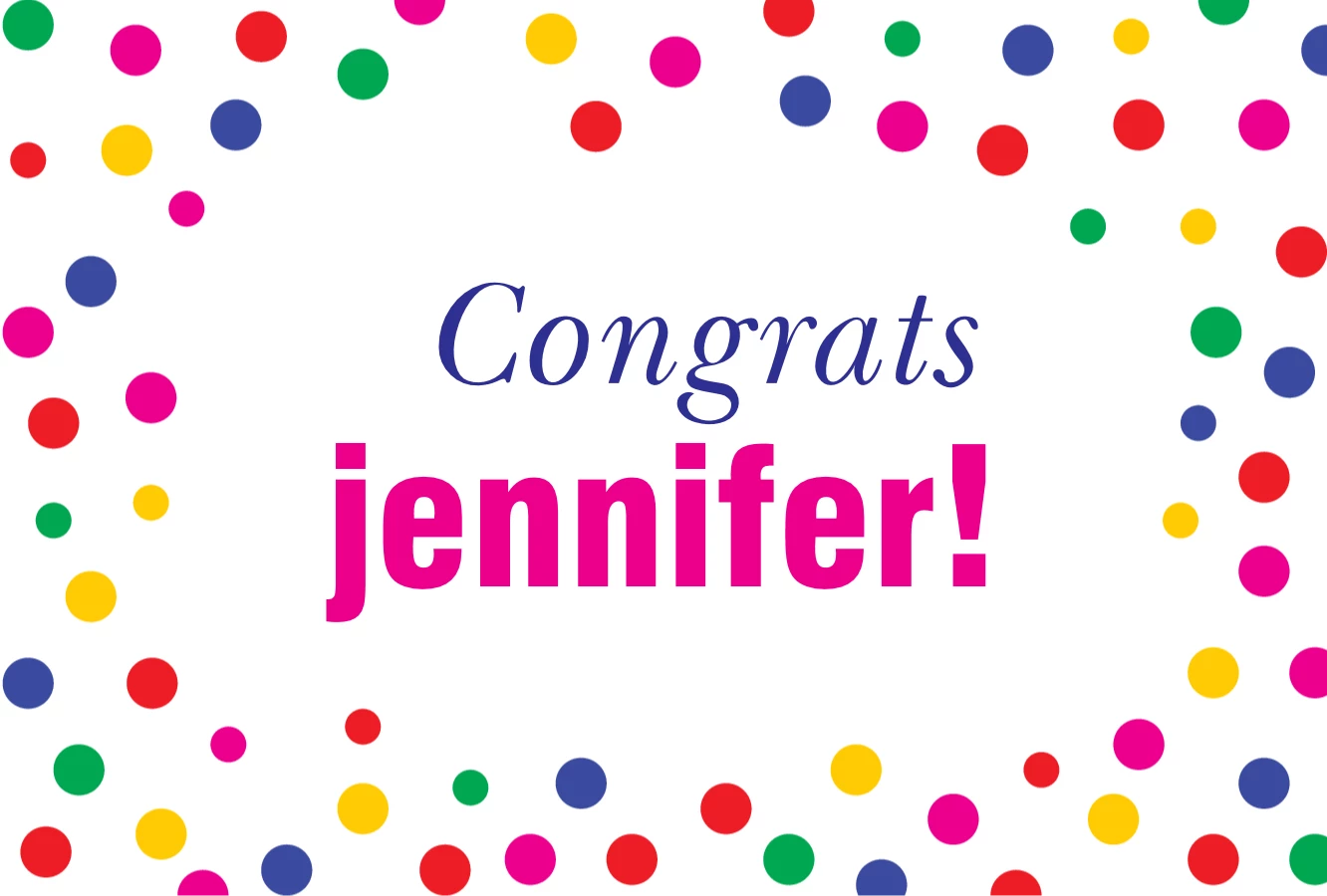 Circle Congrats