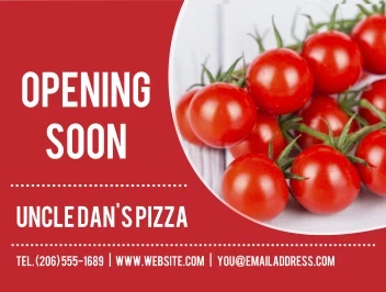 Opening Soon Pizza
