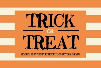 Trick Or Treat Stripes