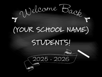 Welcome Back Chalkboard