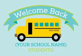 Welcome Back School Bus