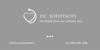 Grey Heart Stethoscope