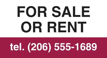 Sale or Rent