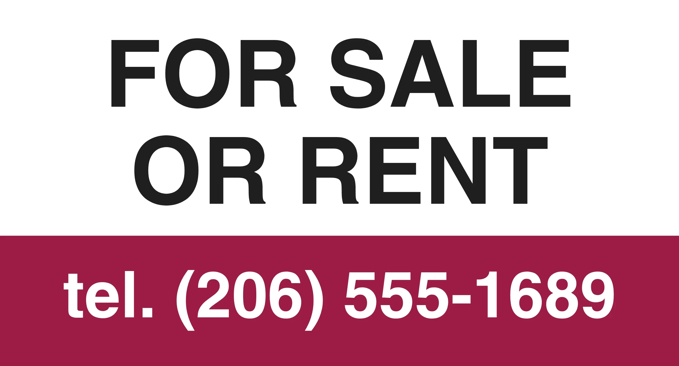 Sale or Rent
