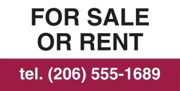 Sale or Rent