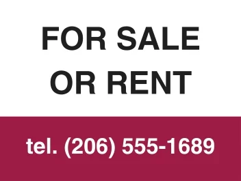 Sale or Rent