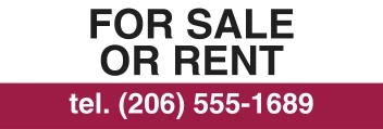 Sale or Rent