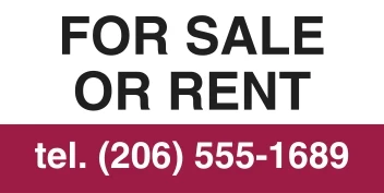 Sale or Rent