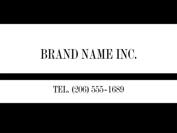 Black Stripe Divider