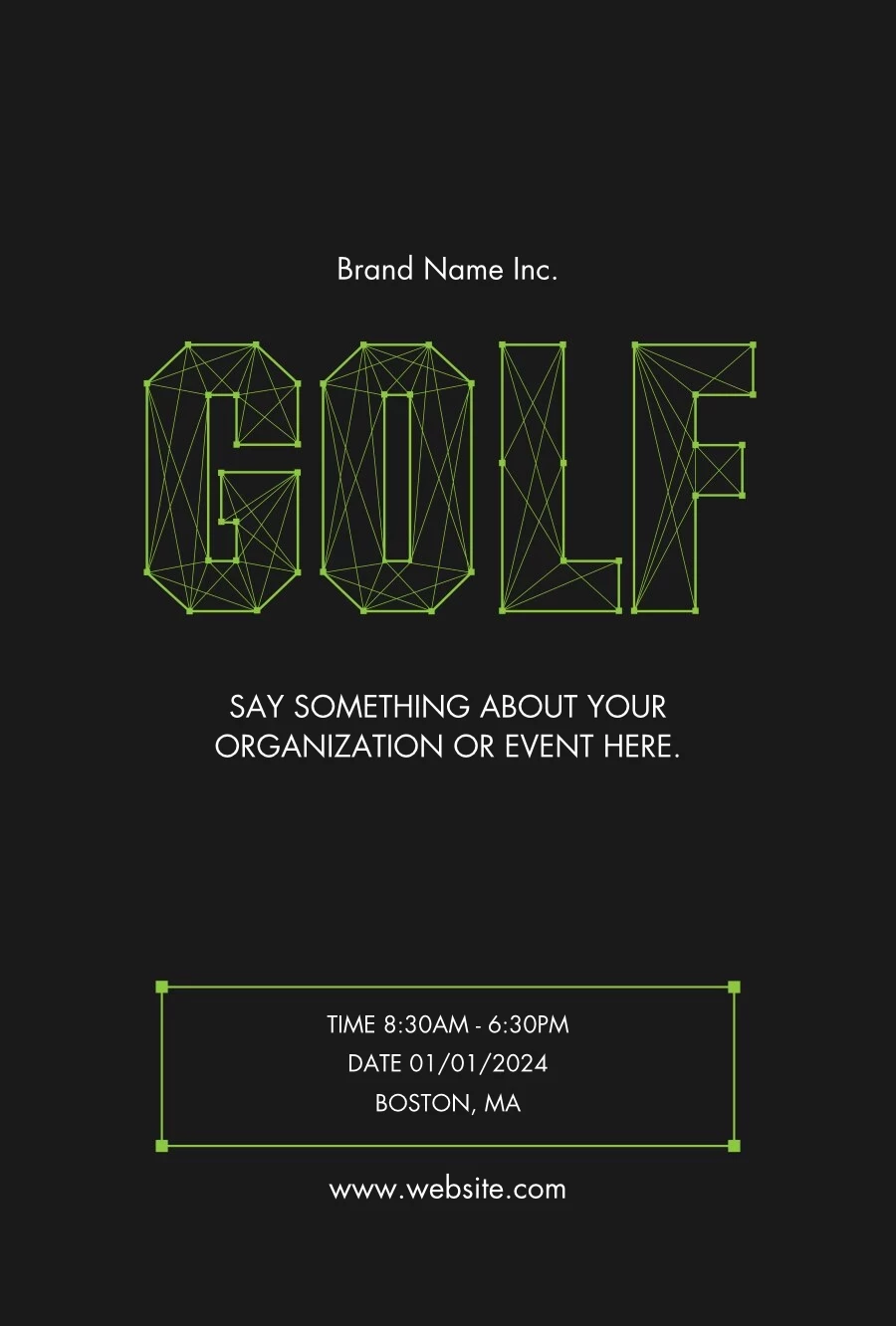 Geometric Golf