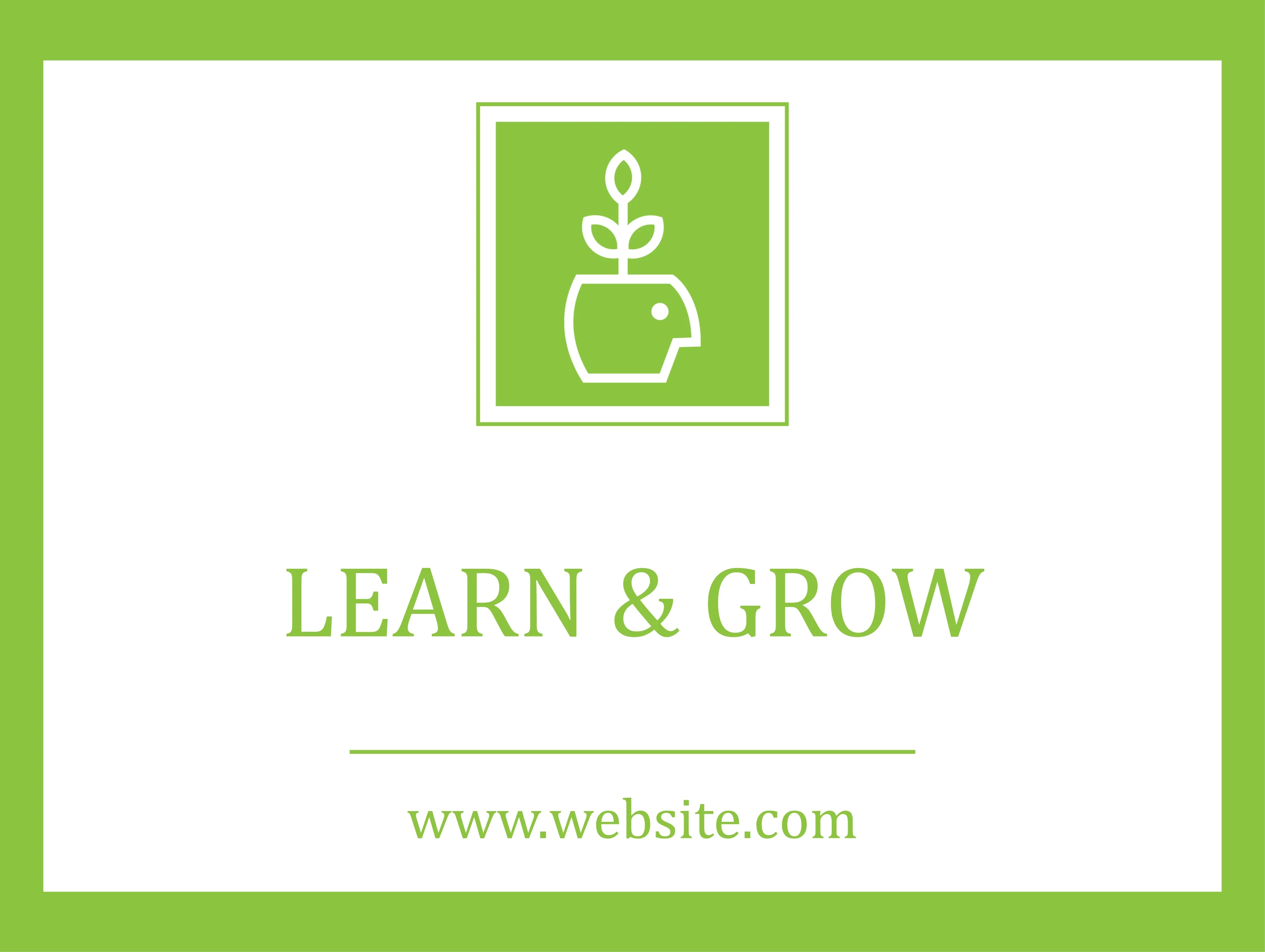 Growing Potted Plant