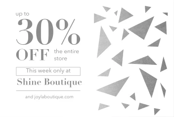 30% Off Triangles