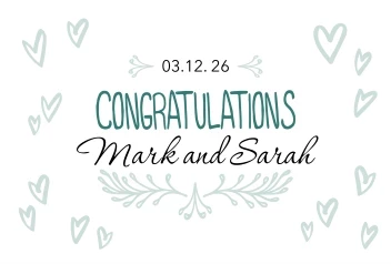 Congratulations Wedding Banner