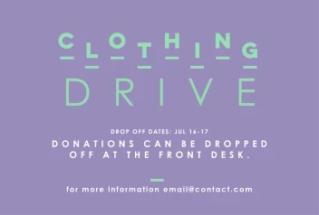 Clothing Drive