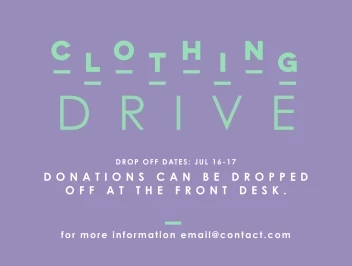 Clothing Drive