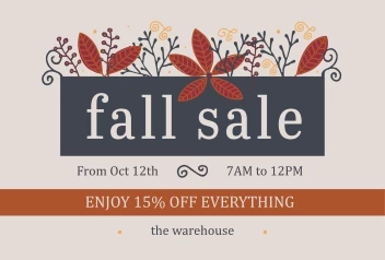 Fall Sale