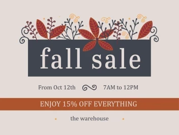 Fall Sale