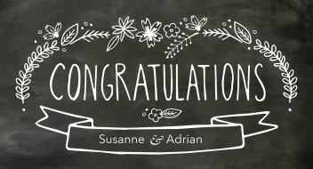 Congrats Chalkboard
