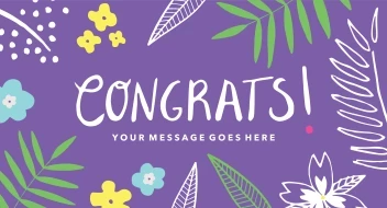 Congrats Fun Botanical