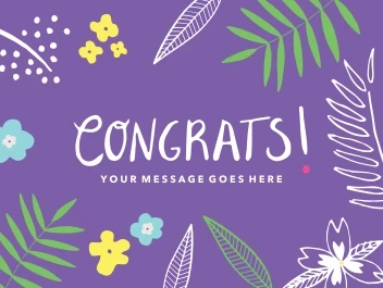 Congrats Fun Botanical