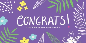 Congrats Fun Botanical