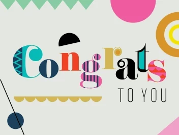 Congrats Geometric Retro