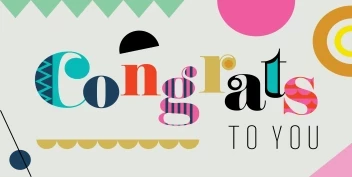 Congrats Geometric Retro