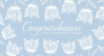 Congrats Soft Flowers