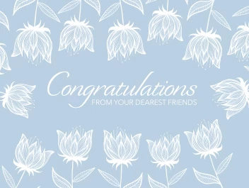 Congrats Soft Flowers