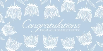 Congrats Soft Flowers