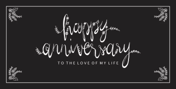 Happy Anniversary Calligraphy