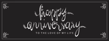 Happy Anniversary Calligraphy