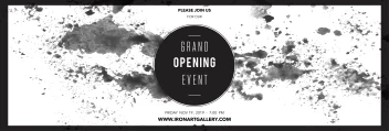 Grand Opening Black Splatter