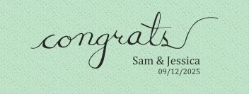 Caligraphy Congrats