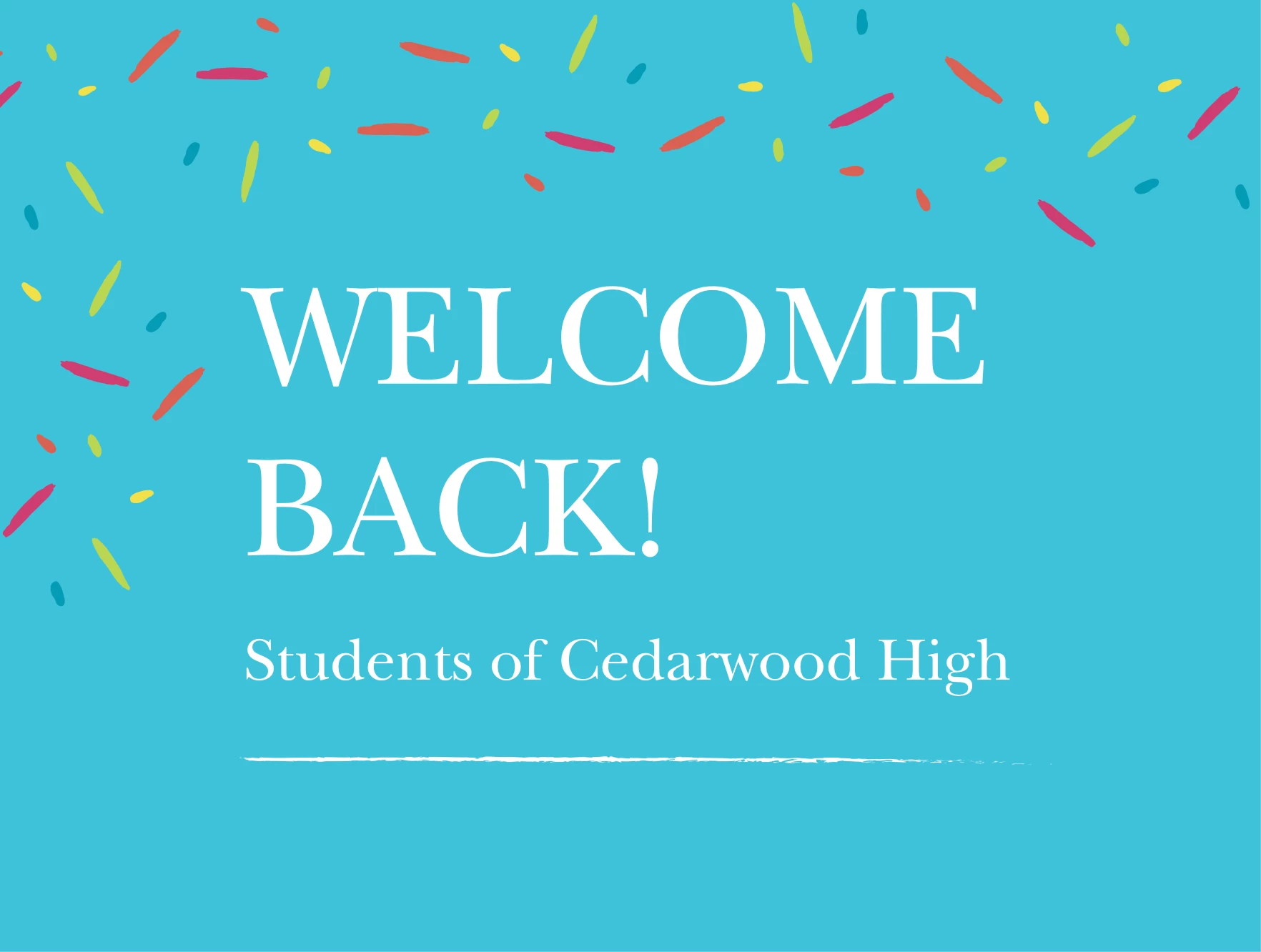Welcome Chalkboard