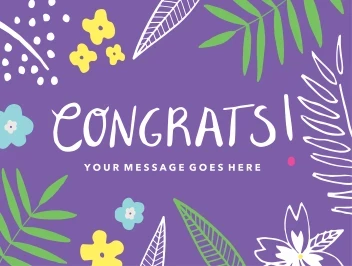 Congrats Fun Botanical