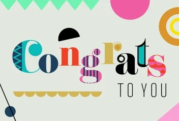 Congrats Geometric Retro