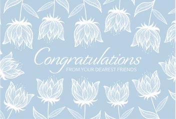 Congrats Soft Flowers