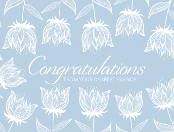 Congrats Soft Flowers