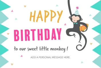 Happy Birthday Monkey