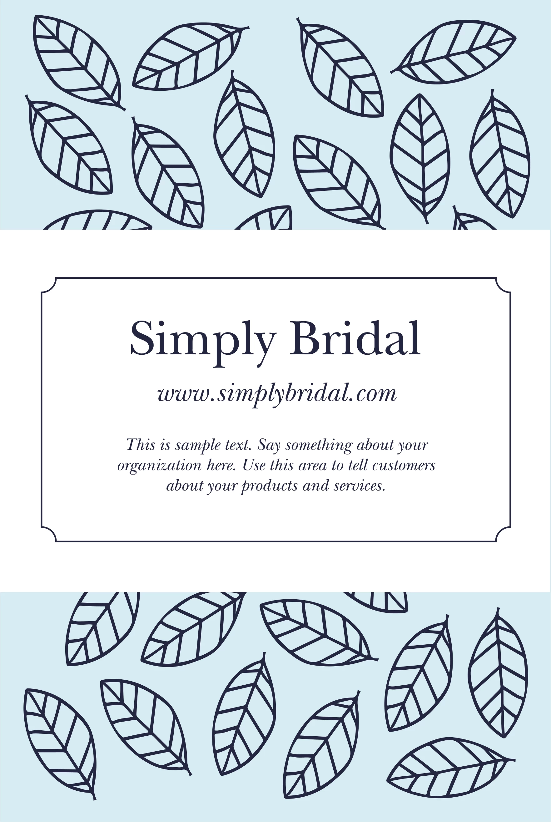 Bridal Blue Leaves