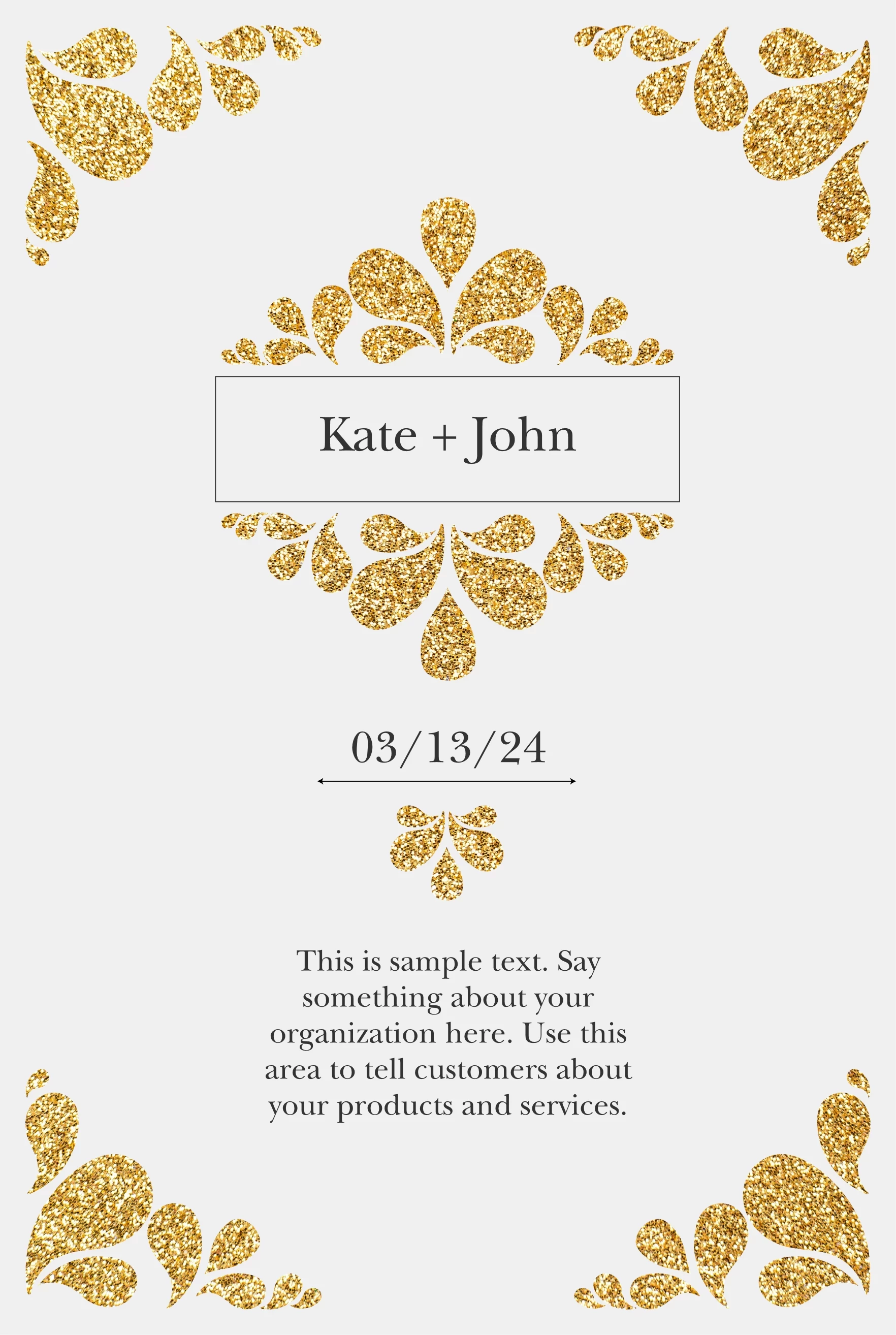 Gold Accent Wedding