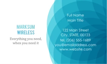 Abstract Blue Circle