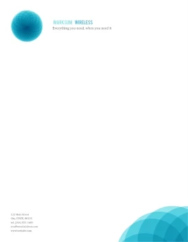 Abstract Blue Circle